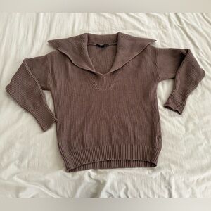 Cyrus Women’s Fold Over Collar Sweater